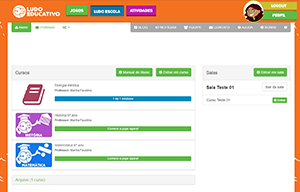 A plataforma de questionários Ludo Escola permite que o usuário cadastre suas questões e respostas